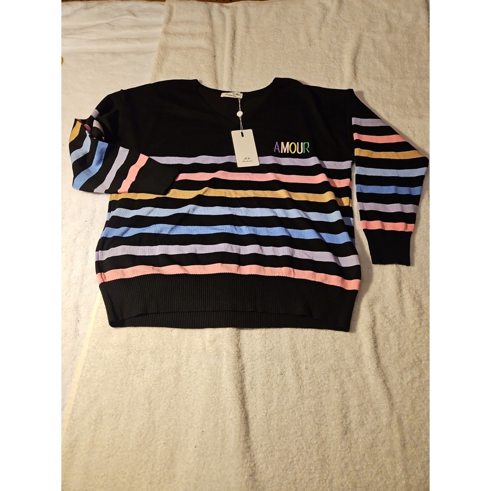 Pullover Sweater Paris‎ El Moi Collection Size M.